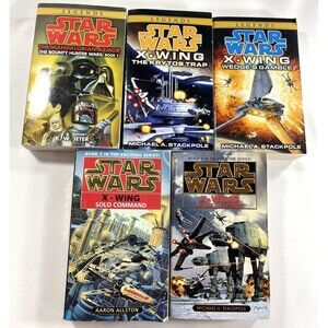 Star Wars Legends X-Wing Paperback Book Lot of 5